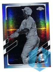 2021 Topps Chrome #105 DJ LeMahieu Black White Negative Yankees